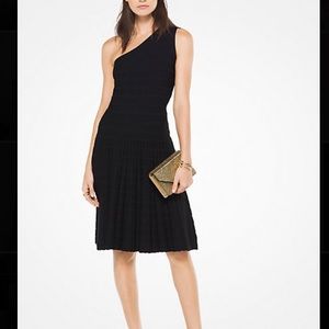 NWT Michael Kors Asymmetrical Stretch-Knit Dress